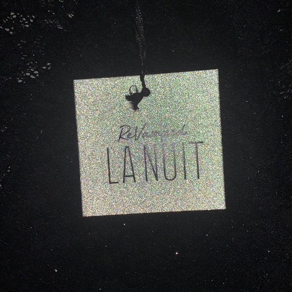 Black Lace Dress with Glitter - Picture 4 of 5